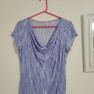 Blue Striped Women's Top